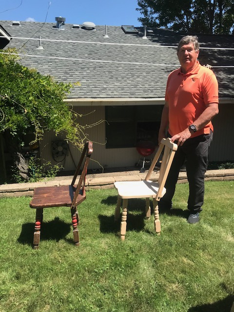 Webbing and Burlap: Restoring the Seat of Wendy's Great-Grandfather's Chair  - Old Town Home